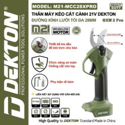 Kéo cắt cành dùng pin Dekton M21-MCC28XPRO (2)