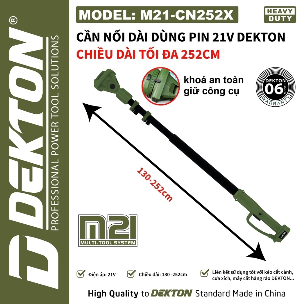 Cần nối dài 252cm Dekton M21-CN252X 2 cần nối dài dùng pin Dekton M21-CN252X (2)