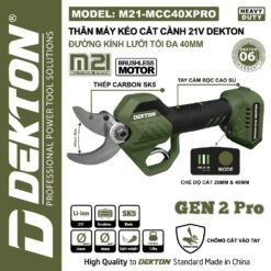 kéo cắt cành dùng pin Dekton M21-MCC40XPRO (2)