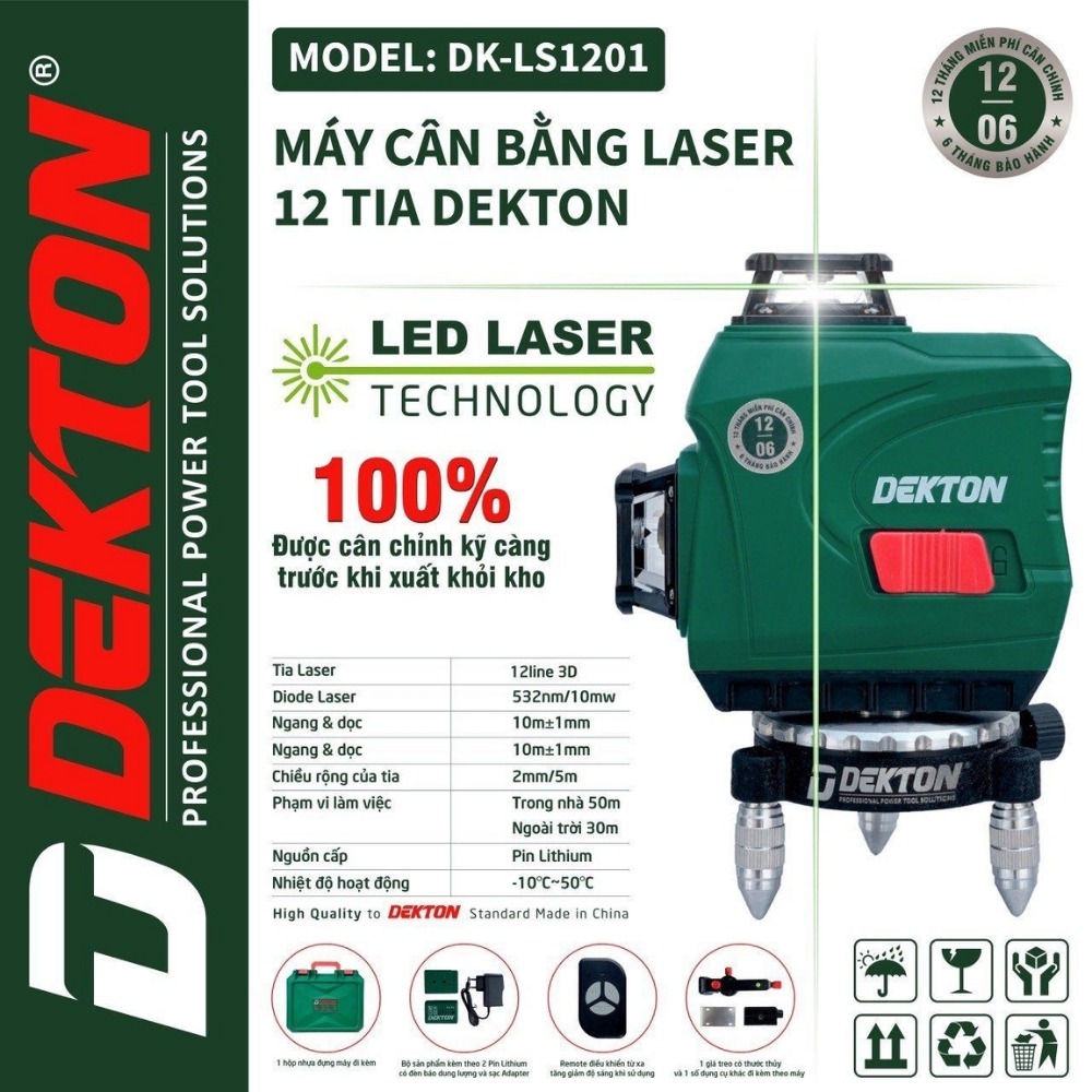 Máy cân bằng laser 12 tia Dekton DK-LS1201 2 máy cân bằng laser Dekton DK-LS1201 (2)