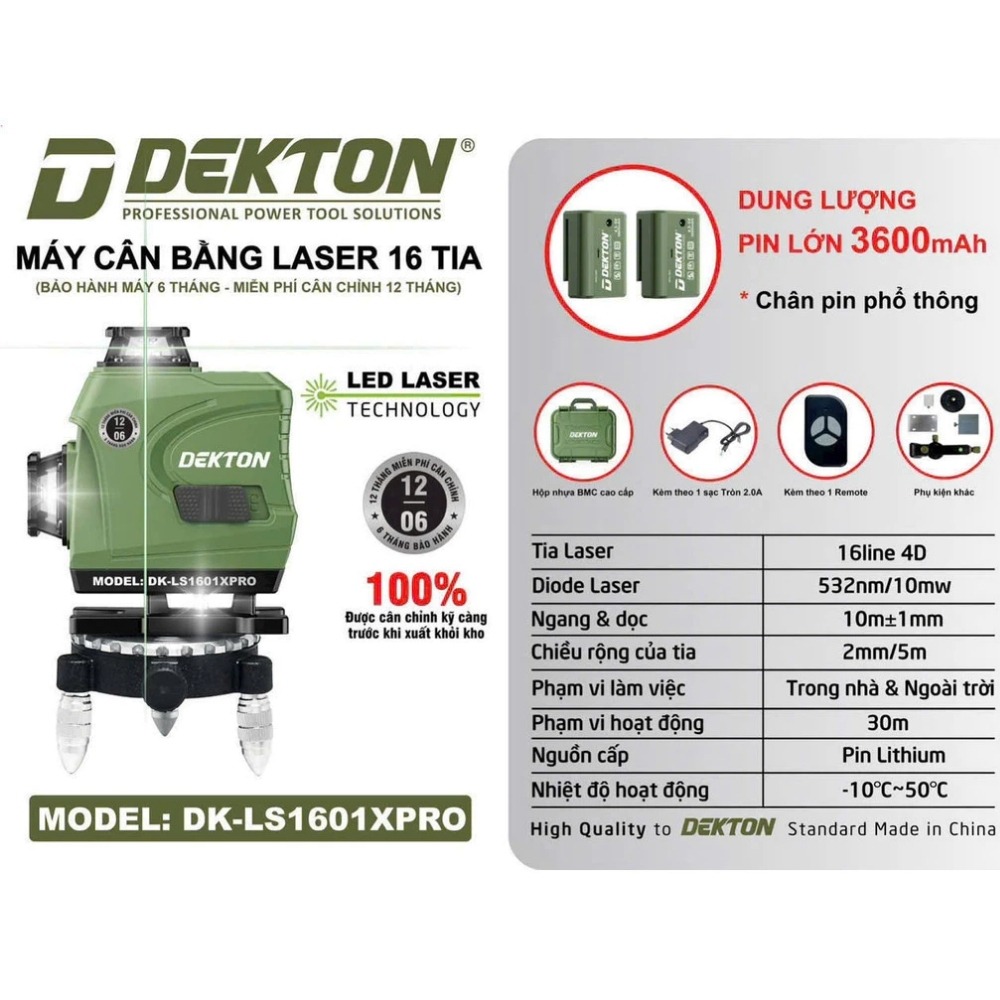 Máy cân bằng laser 12 tia Dekton DK-LS1601XPRO 2 máy cân bằng laser Dekton DK-LS1601XPRO (2)