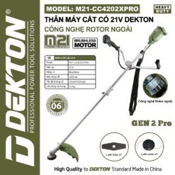 máy cắt cỏ dùng pin Dekton M21-CC4202XPRO (2)
