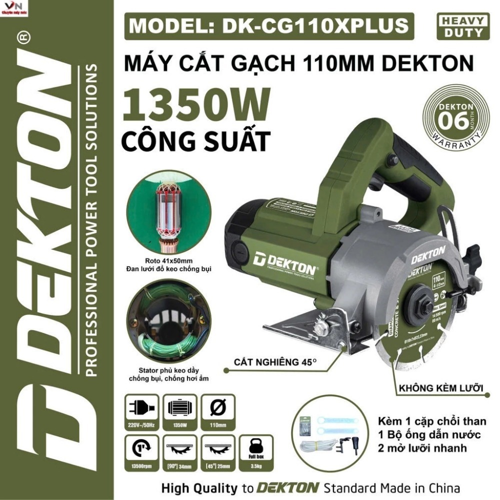 Máy cắt gạch 1350W 110mm Dekton DK-CG110XPLUS (kèm lưỡi) 2 máy cắt gạch Dekton DK-CG110XPLUS (2)