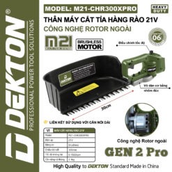 máy cắt hàng rào dùng pin Dekton M21-CHR300XPRO (2)