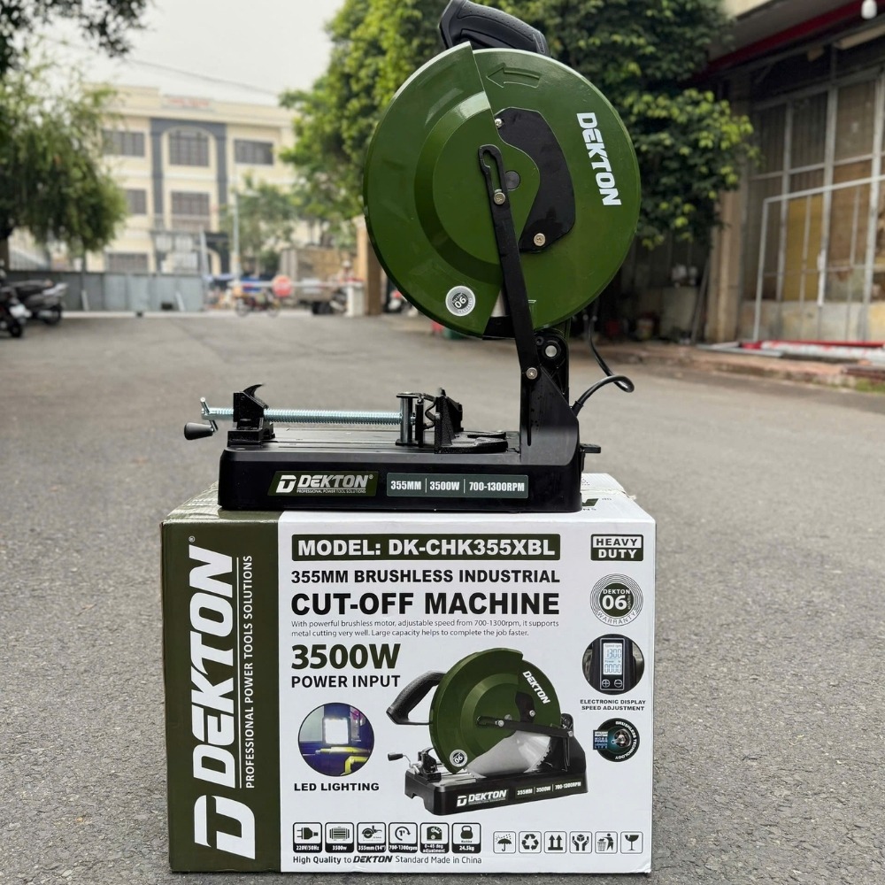 Máy cắt hợp kim 3500W 355mm Dekton DK- CHK355XBL (màu olive) 4 máy cắt hợp kim Dekton DK- CHK355XBL (4)