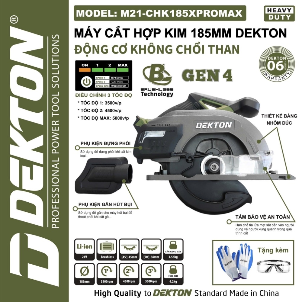 Máy cắt hợp kim dùng pin 21V Dekton M21-CHK185XPROMAX 2 máy cắt hợp kim dùng pin Dekton M21-CHK185XPROMAX (2)