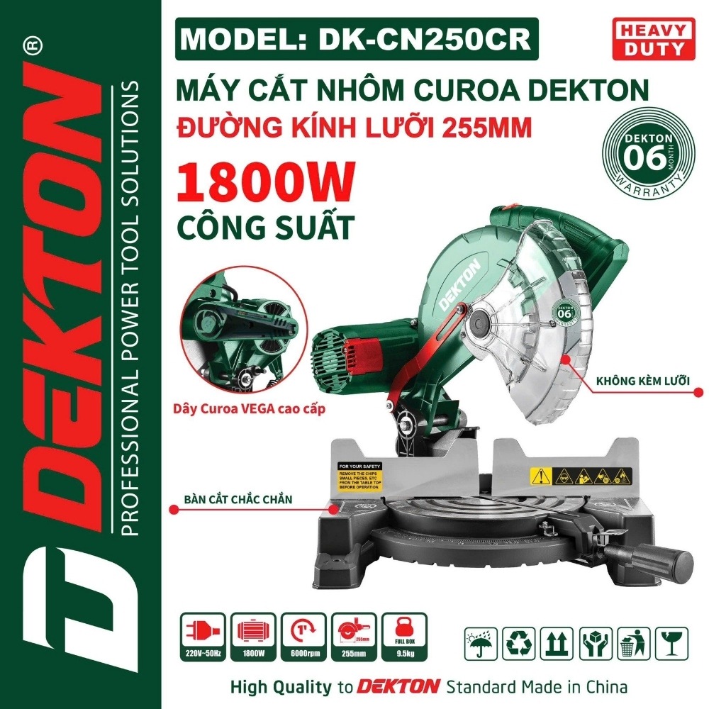 Máy cắt nhôm 1800W 255mm Dekton DK-CN250CR 2 máy cắt nhôm Dekton DK-CN250CR (2)