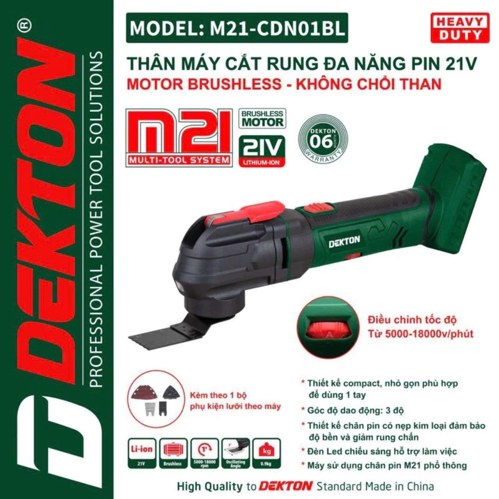 Máy cắt rung đa năng dùng pin 21V Dekton M21-CDN01BL 2 máy cắt rung dùng pin Dekton M21-CDN01BLM21-CDN01BL (2)