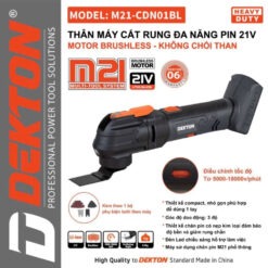 Máy cắt rung đa năng dùng pin 21V Dekton M21-CDN01BL 10 máy cắt rung dùng pin Dekton M21-CDN01BLM21-CDN01BL (3)