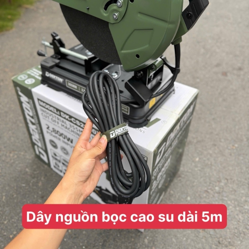 Máy cắt sắt 2800W 355mm Dekton DK-CS2800XPLUS (màu olive) 11 máy cắt sắt Dekton DK-CS2800XPLUS (11)
