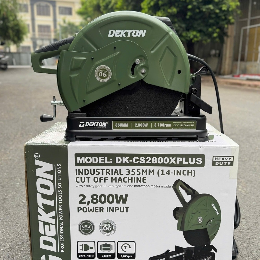 Máy cắt sắt 2800W 355mm Dekton DK-CS2800XPLUS (màu olive) 4 máy cắt sắt Dekton DK-CS2800XPLUS (4)