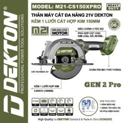 máy cưa đa năng dùng pin Dekton M21-CS150XPRO (2)