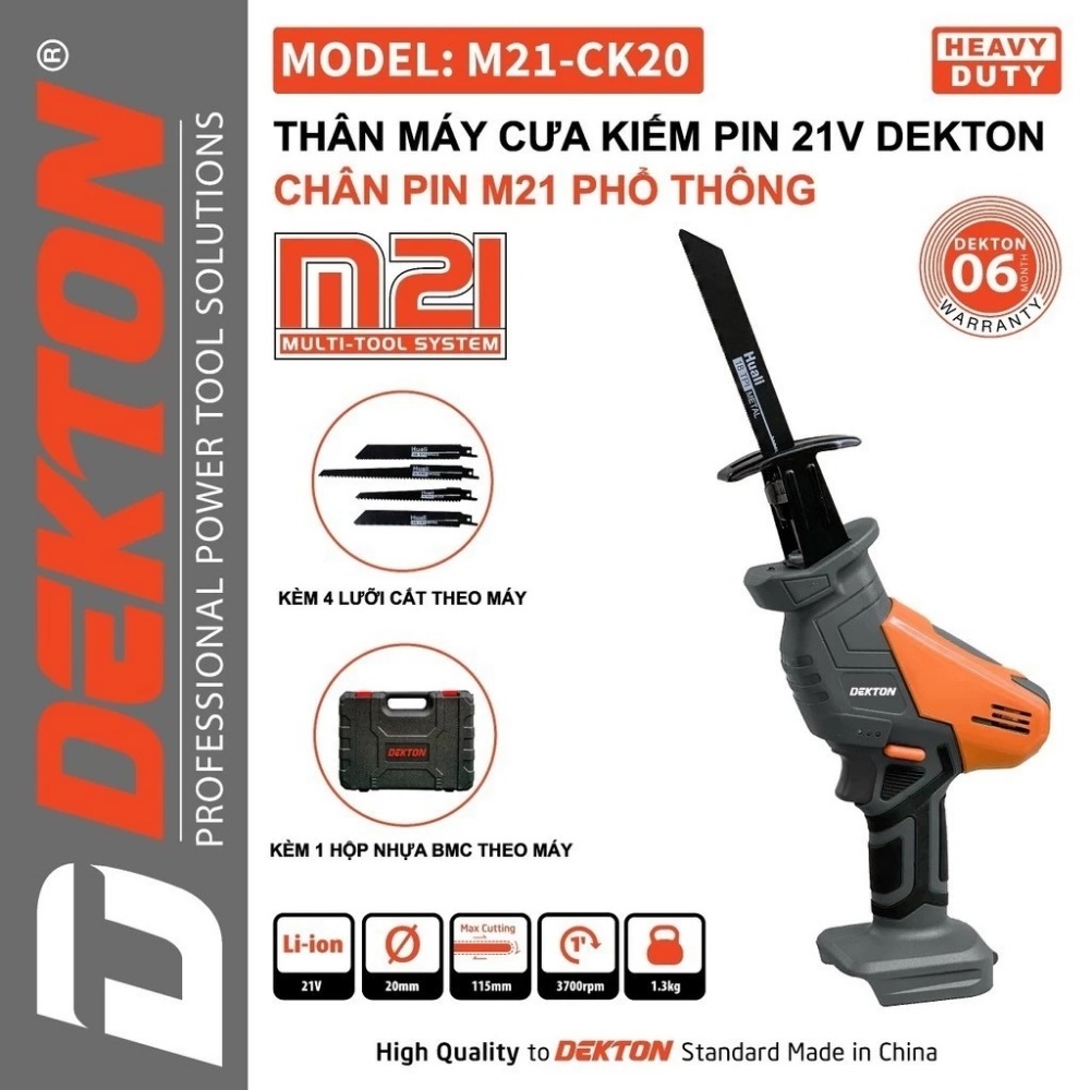 Máy cưa kiếm dùng pin 21V Dekton M21-CK20C 2 máy cưa kiếm dùng pin Dekton M21-CK20C (2)