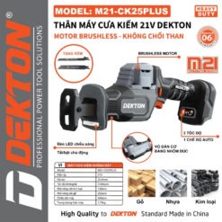 máy cưa kiếm dùng pin Dekton M21-CK25PLUS (2)