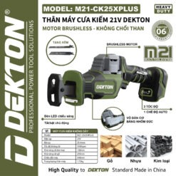 máy cưa kiếm dùng pin Dekton M21-CK25XPLUS (2)