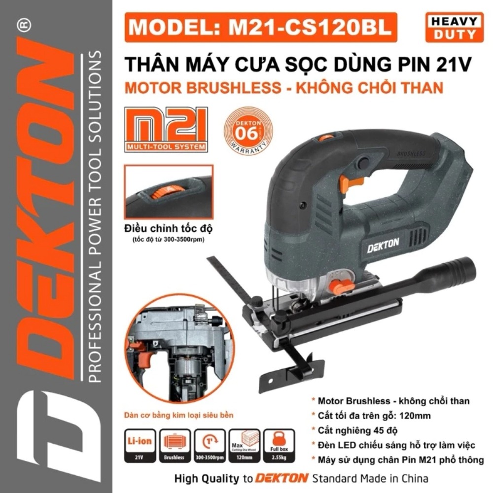 Máy cưa lọng dùng pin 21V Dekton M21-CS120BL 2 máy cưa lọng dùng pin Dekton M21-CS120BL (2)
