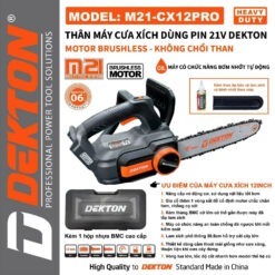 máy cưa xích dùng pin Dekton M21-CX12PRO (2)