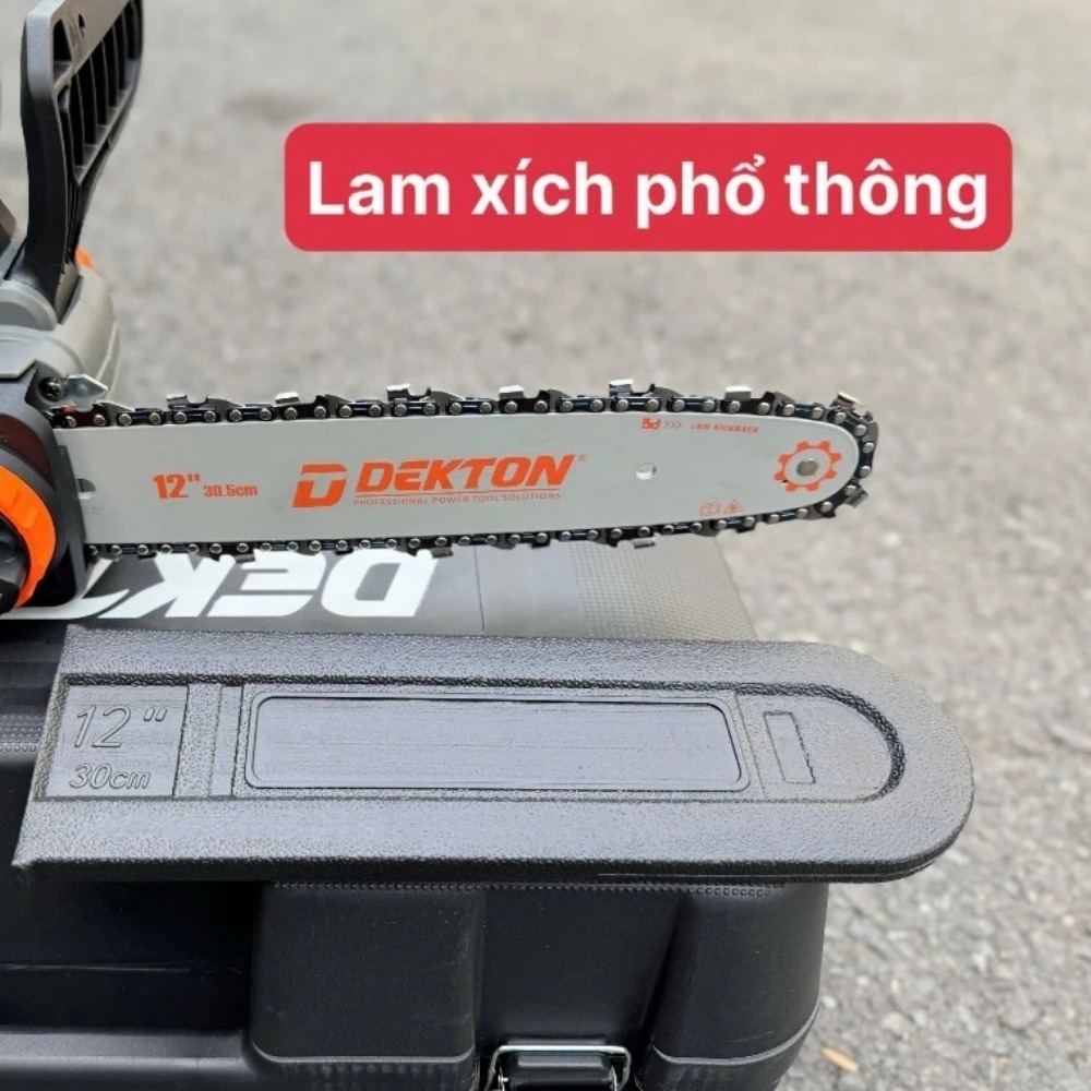 Máy cưa xích 12 inch dùng pin 21V Dekton M21-CX12PRO 8 máy cưa xích dùng pin Dekton M21-CX12PRO (8)