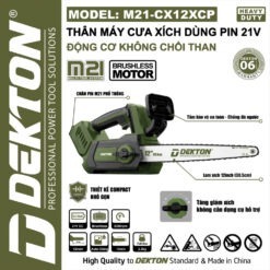 máy cưa xích dùng pin Dekton M21-CX12XCP (2)
