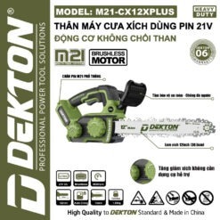 máy cưa xích dùng pin Dekton M21-CX12XPLUS (2)