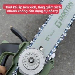 Máy cưa xích 12 inch dùng pin 21V Dekton M21-CX12XPRO (màu olive) 27 máy cưa xích dùng pin Dekton M21-CX12XPRO (15)