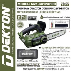 máy cưa xích dùng pin Dekton M21-CX12XPRO (2)
