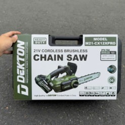 Máy cưa xích 12 inch dùng pin 21V Dekton M21-CX12XPRO (màu olive) 21 máy cưa xích dùng pin Dekton M21-CX12XPRO (9)