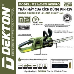 máy cưa xích dùng pin Dekton M21x2-CX16XPRO (2)