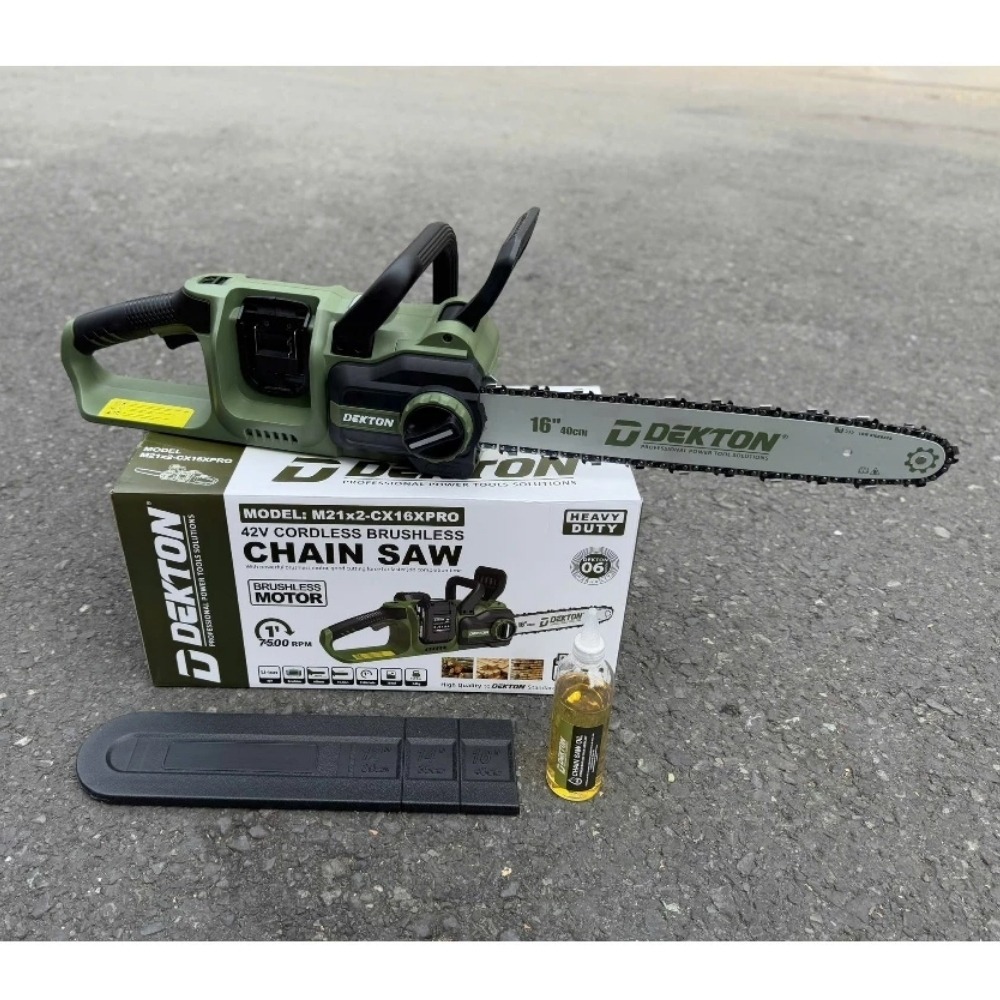 Máy cưa xích 16 inch dùng pin 21V Dekton M21x2-CX16XPRO 3 máy cưa xích dùng pin Dekton M21x2-CX16XPRO (3)