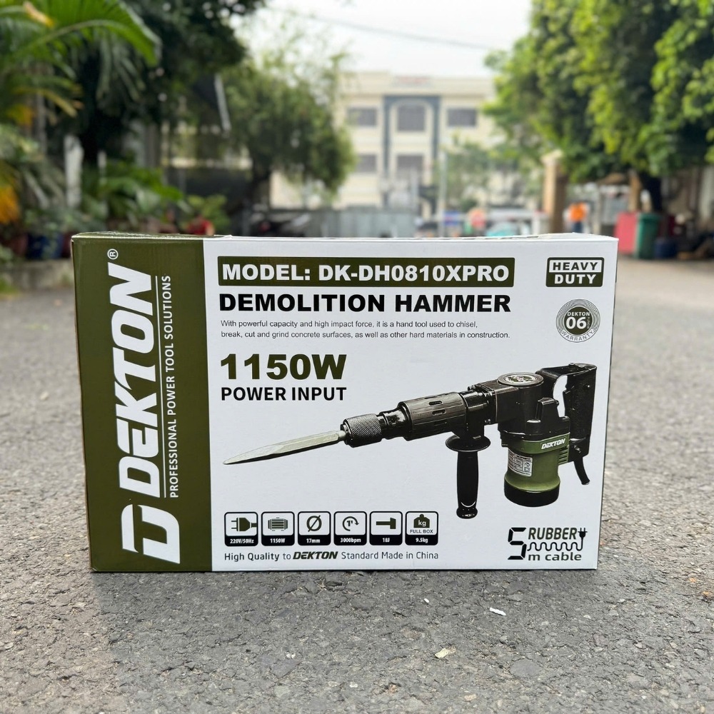 Máy đục bê tông 17mm 1150W Dekton DK-DH0810XPRO 8 máy đục bê tông Dekton DK-DH0810XPRO (8)