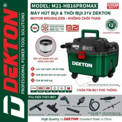 máy hút bụi dùng pin Dekton M21-HB16PROMAX (1)