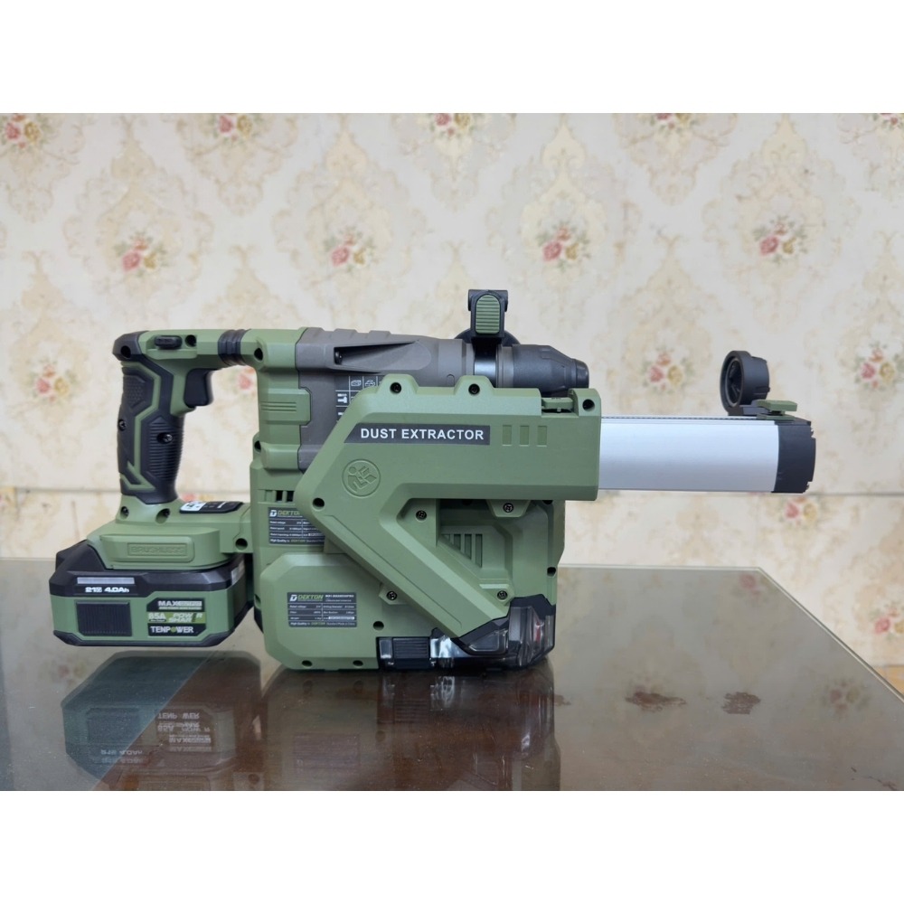 Máy hút bụi cho máy khoan bê tông pin Dekton M21-DX2803XPRO (màu olive) 3 máy hút bụi kết nối máy khoan bê tông Dekton M21-DX2803XPRO (4)