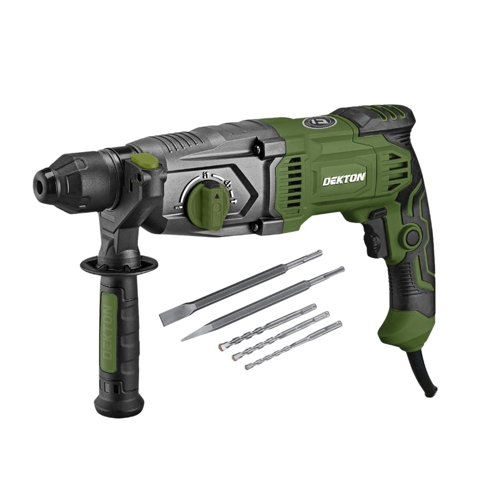 Máy khoan đục bê tông 1050W Dekton DK-RH2603XPRO (màu olive) 1 Máy khoan đục bê tông 1050W Dekton DK-RH2603XPRO (màu olive)