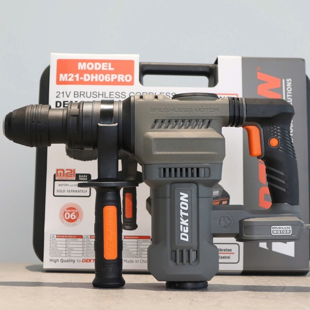 Máy đục bê tông dùng pin 21V Dekton M21-DH06PRO 5 máy khoan đục bê tông dùng pin Dekton M21-DH06PRO (5)