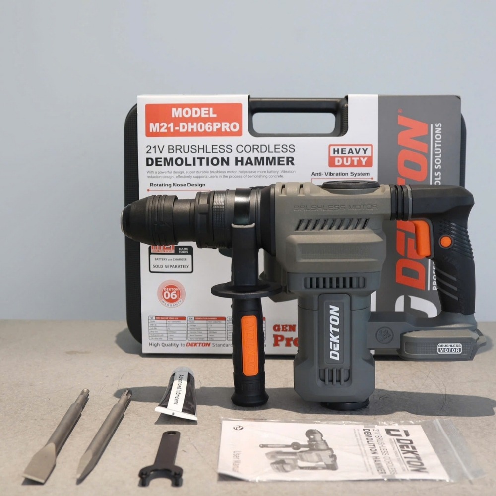Máy đục bê tông dùng pin 21V Dekton M21-DH06PRO 7 máy khoan đục bê tông dùng pin Dekton M21-DH06PRO (7)