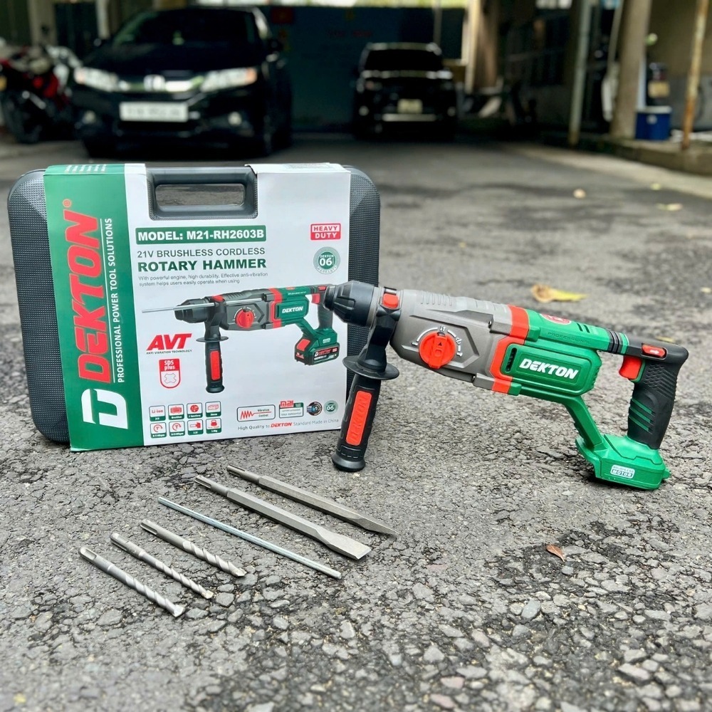 Máy khoan bê tông dùng pin 21V Dekton M21-RH2603B 4 máy khoan đục bê tông dùng pin Dekton M21-RH2603B (4)
