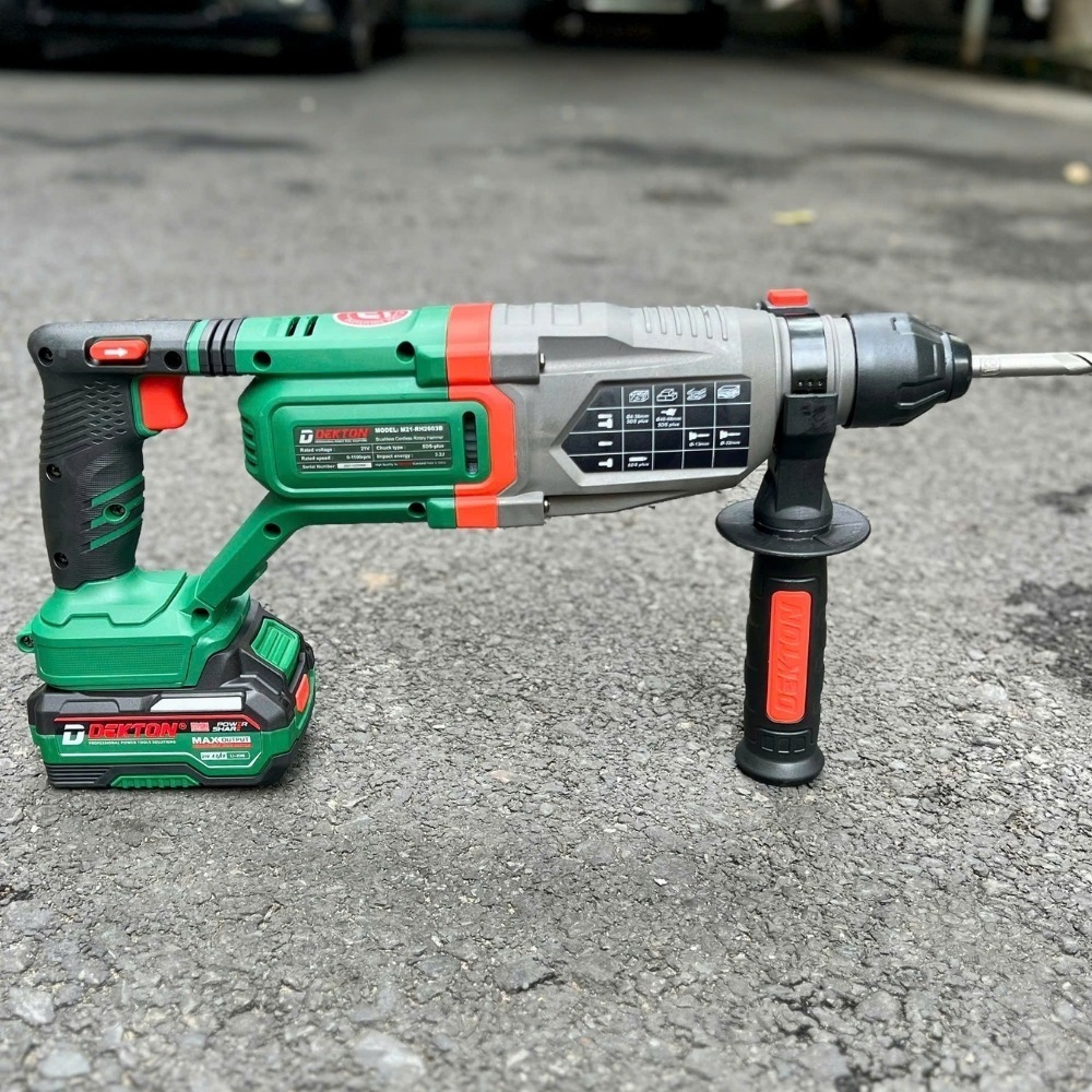 Máy khoan bê tông dùng pin 21V Dekton M21-RH2603B 6 máy khoan đục bê tông dùng pin Dekton M21-RH2603B (6)