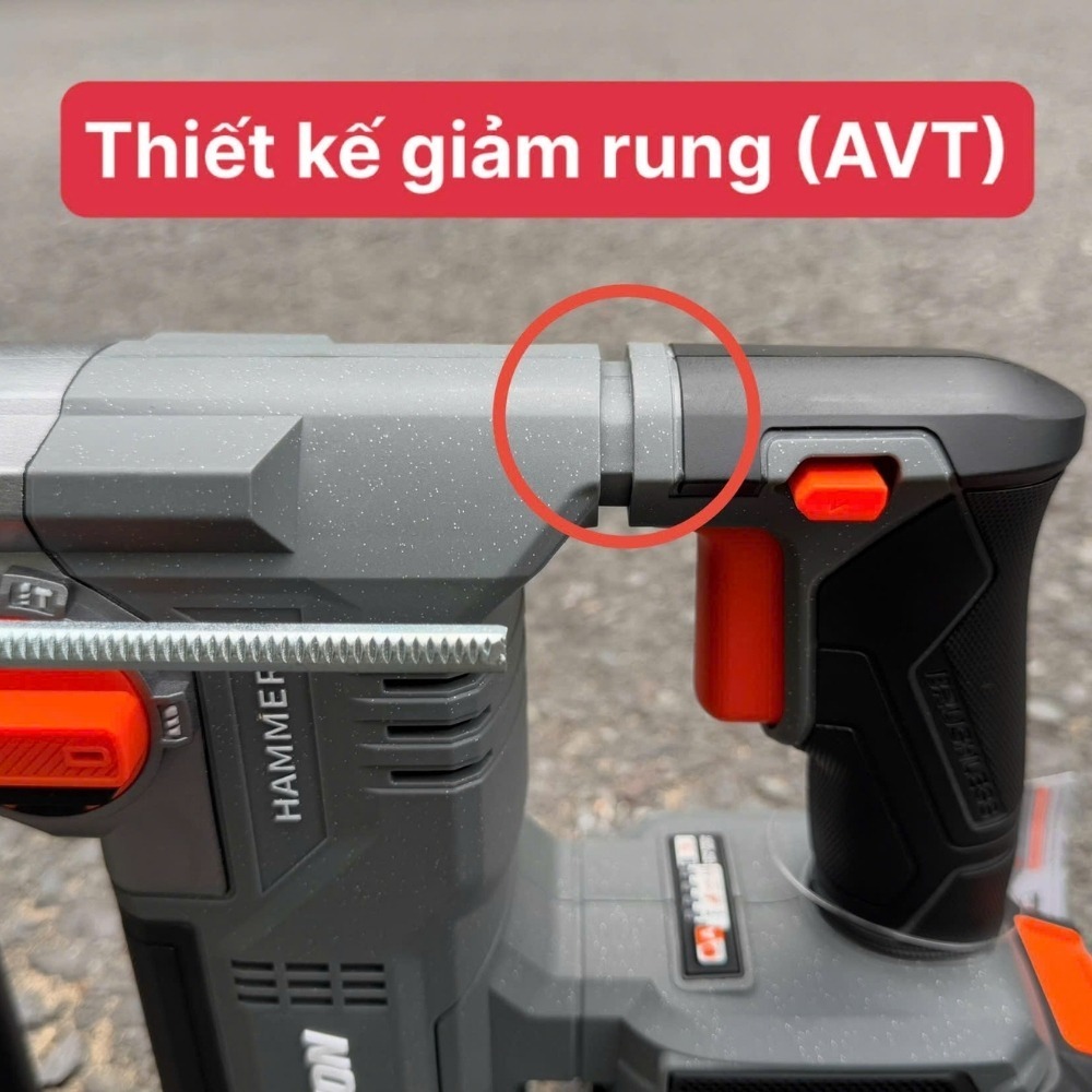 Máy khoan bê tông dùng pin 21V Dekton M21-RH2603PRO (GEN 4 PRO) 10 máy khoan đục bê tông dùng pin Dekton M21-RH2603PRO (10)