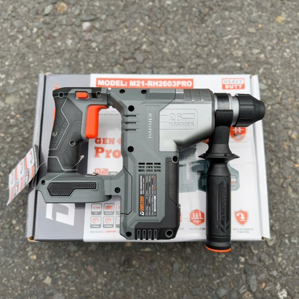Máy khoan bê tông dùng pin 21V Dekton M21-RH2603PRO (GEN 4 PRO) 4 máy khoan đục bê tông dùng pin Dekton M21-RH2603PRO (4)