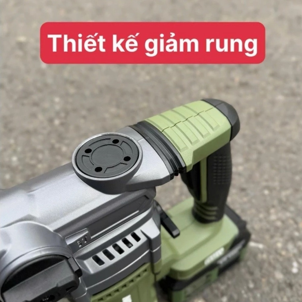 Máy khoan bê tông dùng pin 21V Detkon M21-RH2803XAVT (màu olive) 9 máy khoan đục bê tông dùng pin Dekton M21-RH2803XAVT (9)