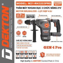 máy khoan đục bê tông dùng pin Dekton M21-RH3203PRO (2)