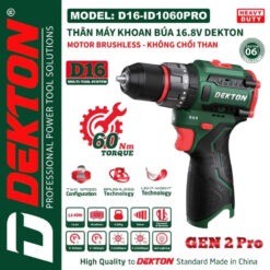 máy khoan dùng pin 16.8V Dekton D16-ID1060PRO (10)