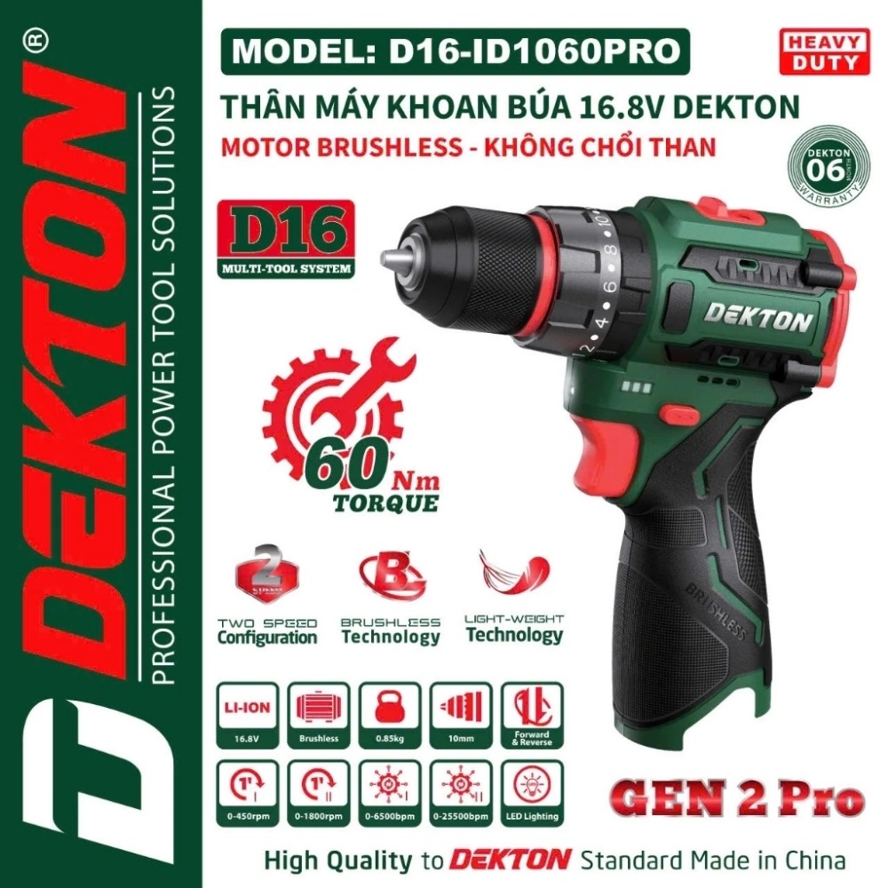 Máy khoan búa dùng pin 16.8V Dekton D16-ID1060PRO 2 máy khoan dùng pin 16.8V Dekton D16-ID1060PRO (10)