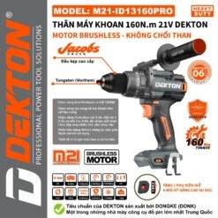 máy khoan dùng pin Dekton M21-ID13160PRO (2)