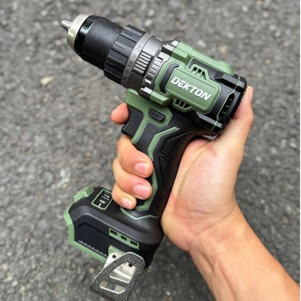 Máy khoan dùng pin 21V 90Nm Dekton M21-ID1390XCP (màu olive) 3 máy khoan dùng pin Dekton M21-ID1390XCP (3)