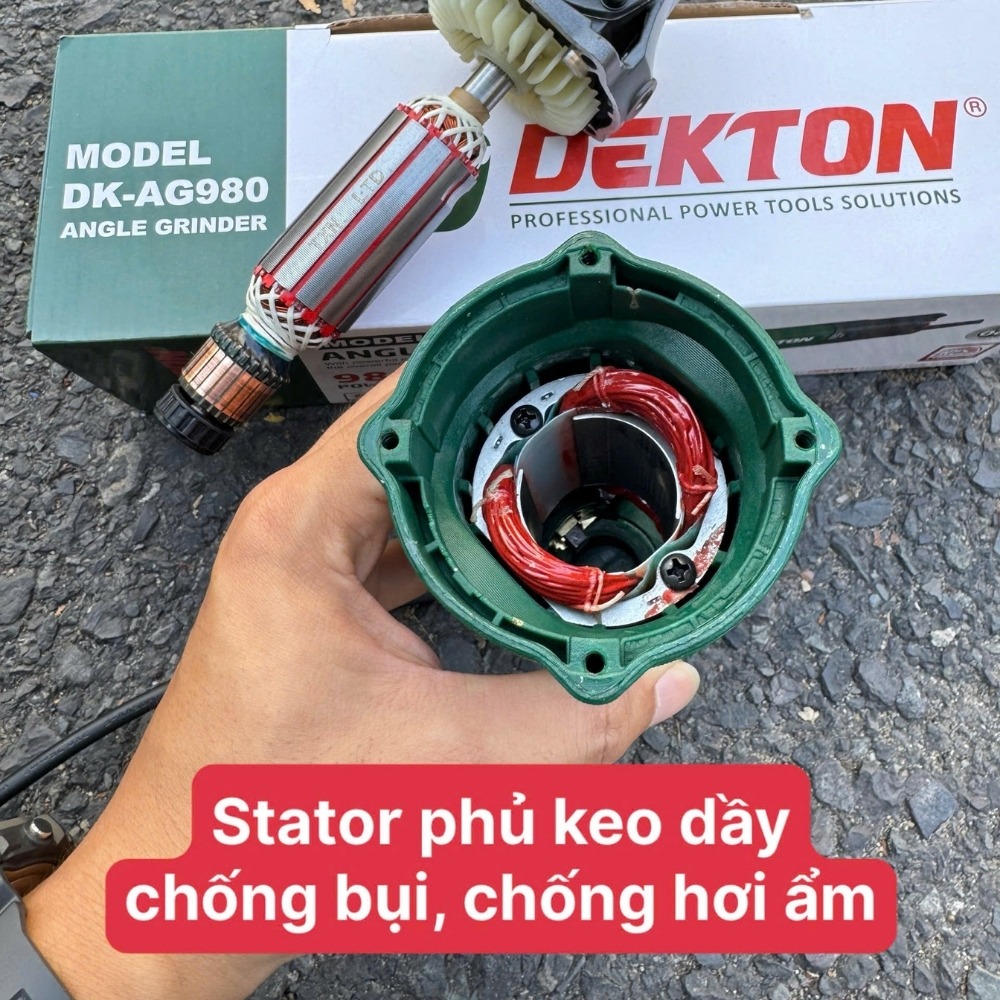 Máy mài góc 980W 100mm Dekton DK-AG980 (công tắc đuôi) 9 máy mài góc Dekton DK-AG980 (9)
