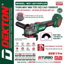 Máy mài góc dùng pin 21V M21-AG100PLUS 15 máy mài góc dùng pin Dekton M21-AG100XPLUS (3)