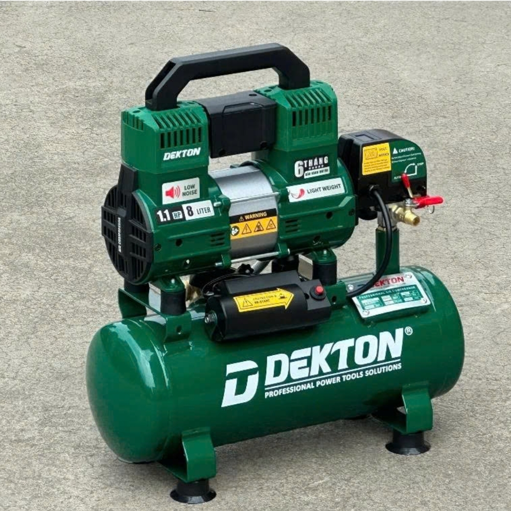 Máy nén khí không dầu 8L 1.1HP Dekton DK-AC2908XPRO (thế hệ mới) 3 máy nén khí dekton DK-AC2908XPRO (3)