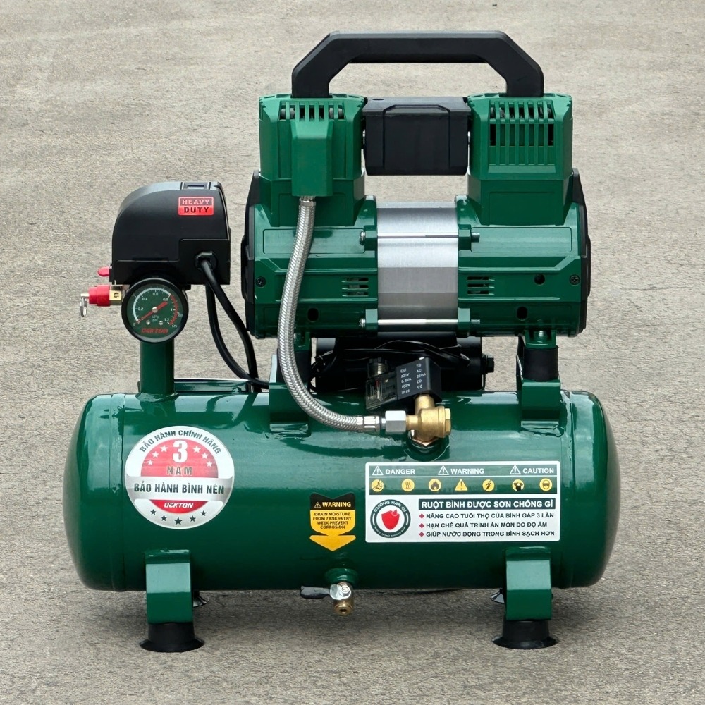 Máy nén khí không dầu 8L 1.1HP Dekton DK-AC2908XPRO (thế hệ mới) 4 máy nén khí dekton DK-AC2908XPRO (4)