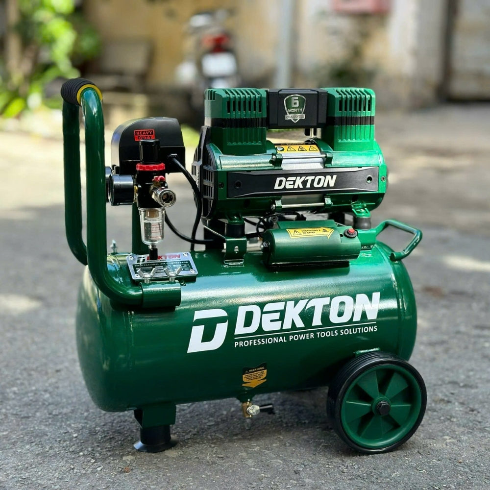 Máy nén khí không dầu 25L 1.5HP Dekton DK-AC2925PRO 3 máy nén khí dekton DK-AC2925PRO (3)